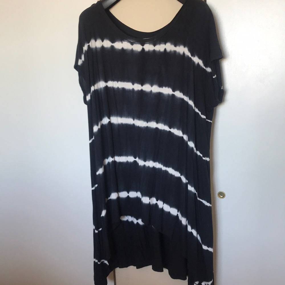 Tie dye high-low sun dress